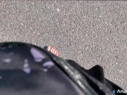 A Girl Walks In Nature In A Skirt And Massages Her Feet 5/16