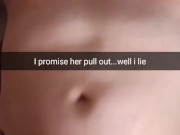 I promise you wife to pull out my cock....i lie and creampie her pussy! - Cuckold Captions