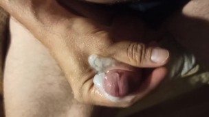 Jerking off and cumming at midnight. The sperm is pouring. I want to pour it into your holes.