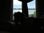 High heels upskirt fuck with panties to the side and creampie Part 1 2/16