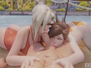 Mercy and Tracer SummerTime Threesome