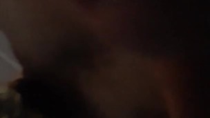 Masked man came on camera lens.