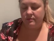 BBW sucking and licking dildo 