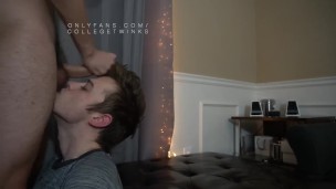Hot Kisses Led to Deep Bareback Fuck from Sexy College Teen