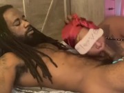 EBONY SWALLOWS BEEFY SAUSAGE IN THE MORNING FOR BREAKFAST!!!! 7/16