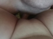 Milf teased dick with tits and got a tank full of jizz. 8/16