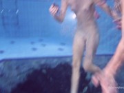 Cutest swimming pool babes Duna and Nastya 11/16