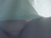 Doggystyle view from below .Creampie finish 3/16