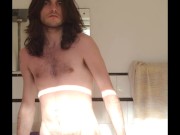 Hot Rocker Musician Guy Strips To His Own Music!!! - Screenshot 6 of 16 - Big Cock