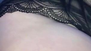Upclose anal masturbation w/dildo