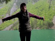 Turquoise Lake With Golden Waterfalls Nerdy Faery Outdoor Adventures 16/16