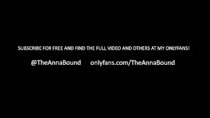 Anna Bound Unboxes Huge Black Dildo and Puts It to Work while Rubbing Her Pussy and Ass [Trailer]