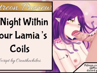 Extended Patreon Preview: A Night Within Your Lamia’s Coils Part 1