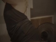 Cooling off before work. Getting ready for appointments 5/16