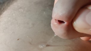 I am having fun with the glans to the precum