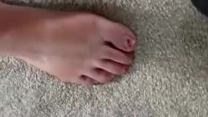 Red Dress, Red Toes, Black UGGS, Sexy Legs and Feet