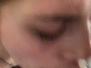 Petite gf sucking and fucking with a hard squirt at the end  7/16