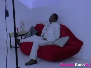 Slutty granny throats black dick 1/16