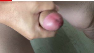 ゲイの早漏チンポを何度も寸止めして大量射精／Massive ejaculation by stopping gay premature ejaculation penis many times