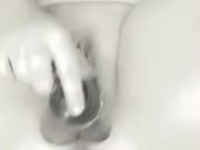 Fucking myself with 12” long dildo and calling it daddy 16/16