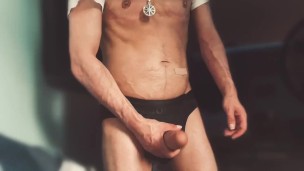 FTM transman cumshot and CUM in dorm