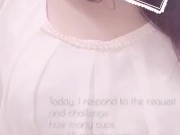 【おしっこチャレンジ】コップに放尿してクリ勃起OL_リクエスト[Pee Challenge] Pissing in a cup and clit erection_japanese girl_ req 1/16