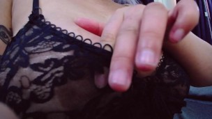 busty blonde nipples play ass closeup