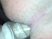 Hot milf fucks hubby’s ass open deep! Makes hubby a bitch and ride huge cock! Makes him bottom bitch