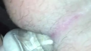 Hot milf fucks hubby’s ass open deep! Makes hubby a bitch and ride huge cock! Makes him bottom bitch