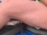 Hot cuck likes being a bad boy in public! Moaning on wife’s big cock! 