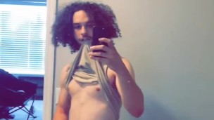 Big Dick Interracial Man Strokes Cock 