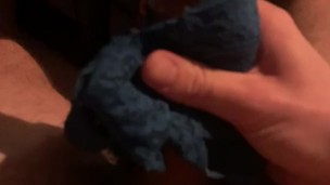 Cum in panties #8 / Every time my gf is over she leaves one of her used panties for me to cum in