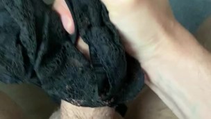 Cum in panties #14 / Every time my gf is over she leaves one of her used panties for me to cum in
