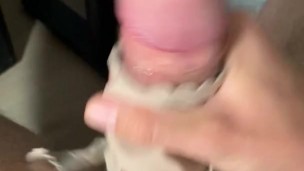 Cum in panties #15 / Every time my gf is over she leaves one of her used panties for me to cum in