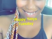 Titty Tuesday w/ ZolaFoxxx in tha Carwash