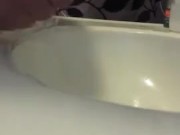 Jerking one off before going out, big Cumshot, Fab Flip