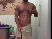 Cute guy jerk [to horny to handle] two weeks huge load