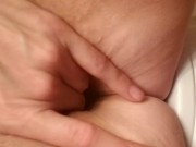 Got so horny had to run to the bathroom and rub it out! 10/16