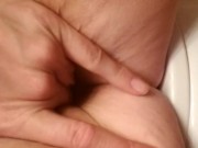 Got so horny had to run to the bathroom and rub it out! 6/16