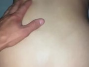 Sexy blonde girl with big tits gets a creampie from boyfriend    10/16