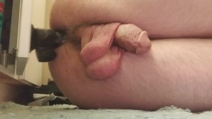 Girlfriend wanted to see my cock throb from anal
