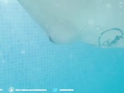 Alternate Couple, gets horny in pool with massive loads on tits 2/16