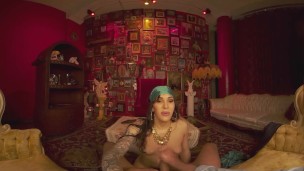 VRBTrans Gifted Brunette And Her Magic Balls VR Porn
