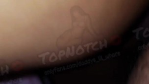 Daddy fucks this tight asshole & buss a huge load in it making a beautiful creampie