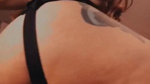 Goth Girl Strapon Tease