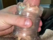 Tied off balls slow jerking. 