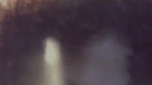 Latina sucks on her big dildo when no ones around 