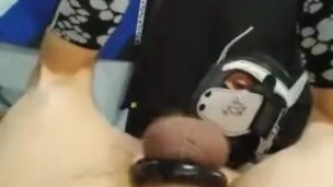Cummy hole ballooned open