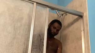 Max Sterlings steamy solo shower scene