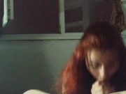 My neighbor is very afraid of a thunderstorm, I distract her with a dick. 16/16